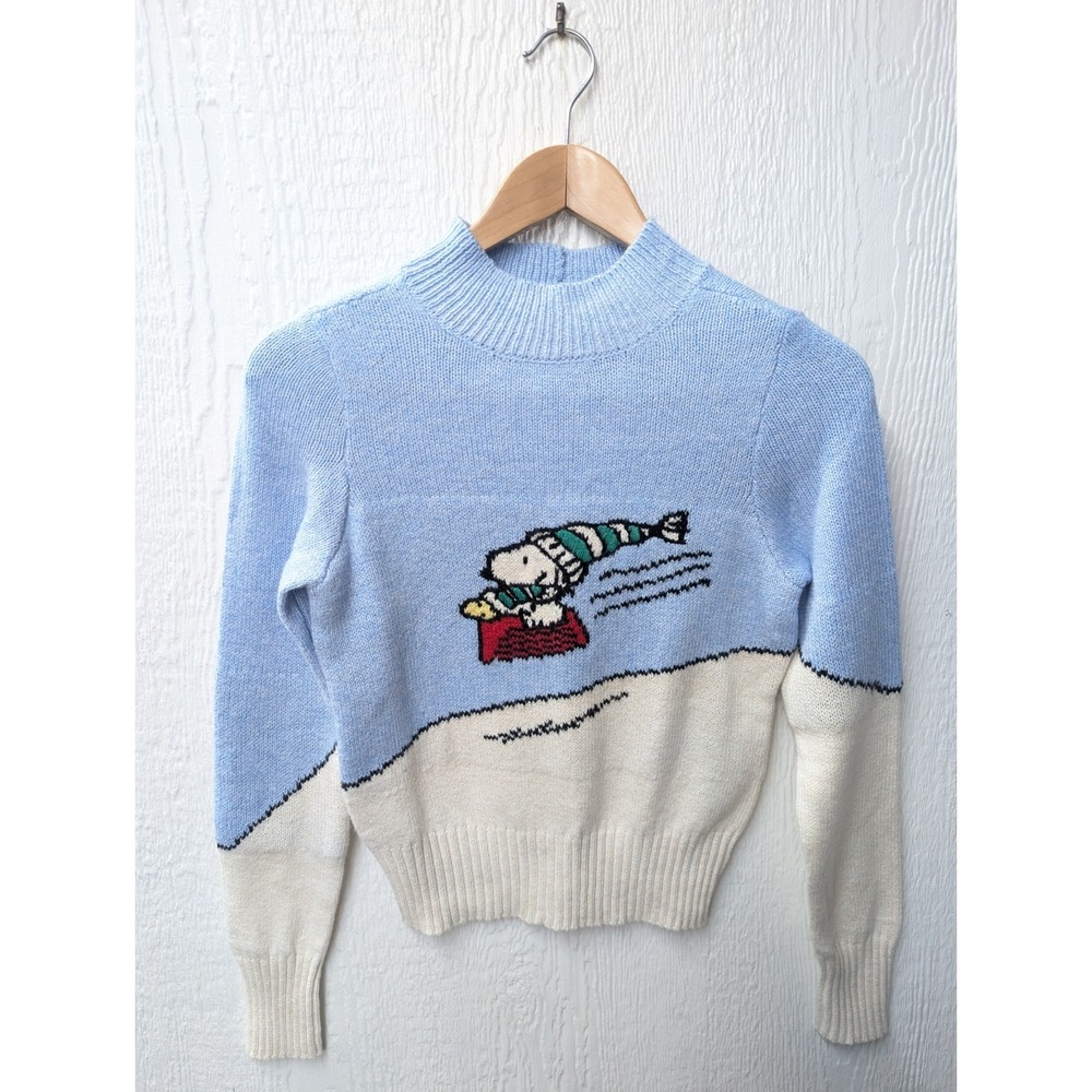 American Eagle Snoopy Peanuts Christmas Winter Sweater Y2K Size XS
